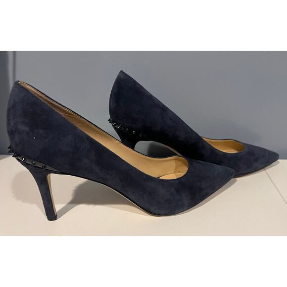 Sam Edelman Shoes - EUC Sam Edelman Heels With Spike Accents in Navy